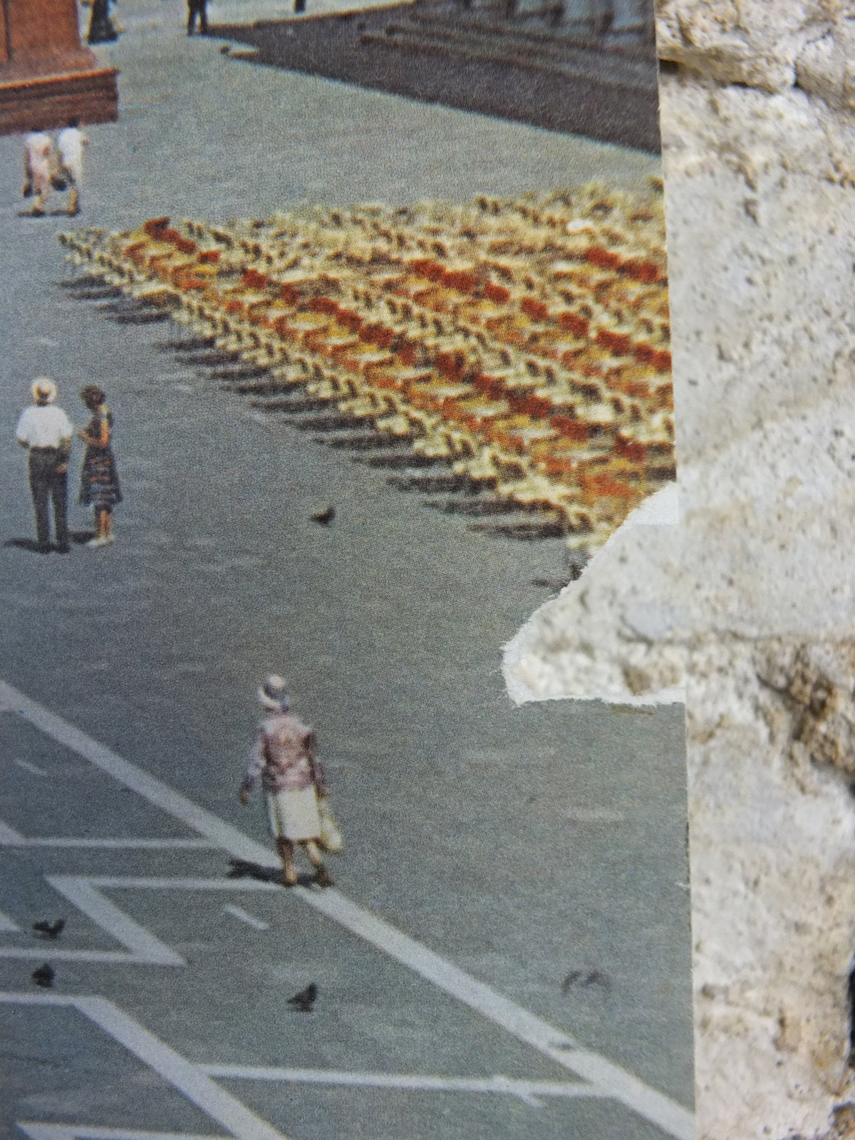 1950s Venice Travel Poster, St Marks Square, Piazza San Marco, Vintage Italian Venezia, travel tourism, holiday vacation, wall art decor