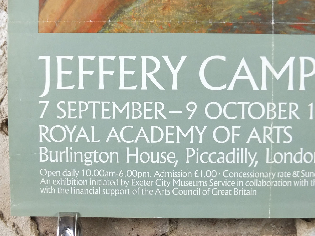 1988 Royal Academy of Arts Poster, Jeffery Camp, "Rocket over Venice" 1986 Impressionist artist gallery exhibition, wall art decor