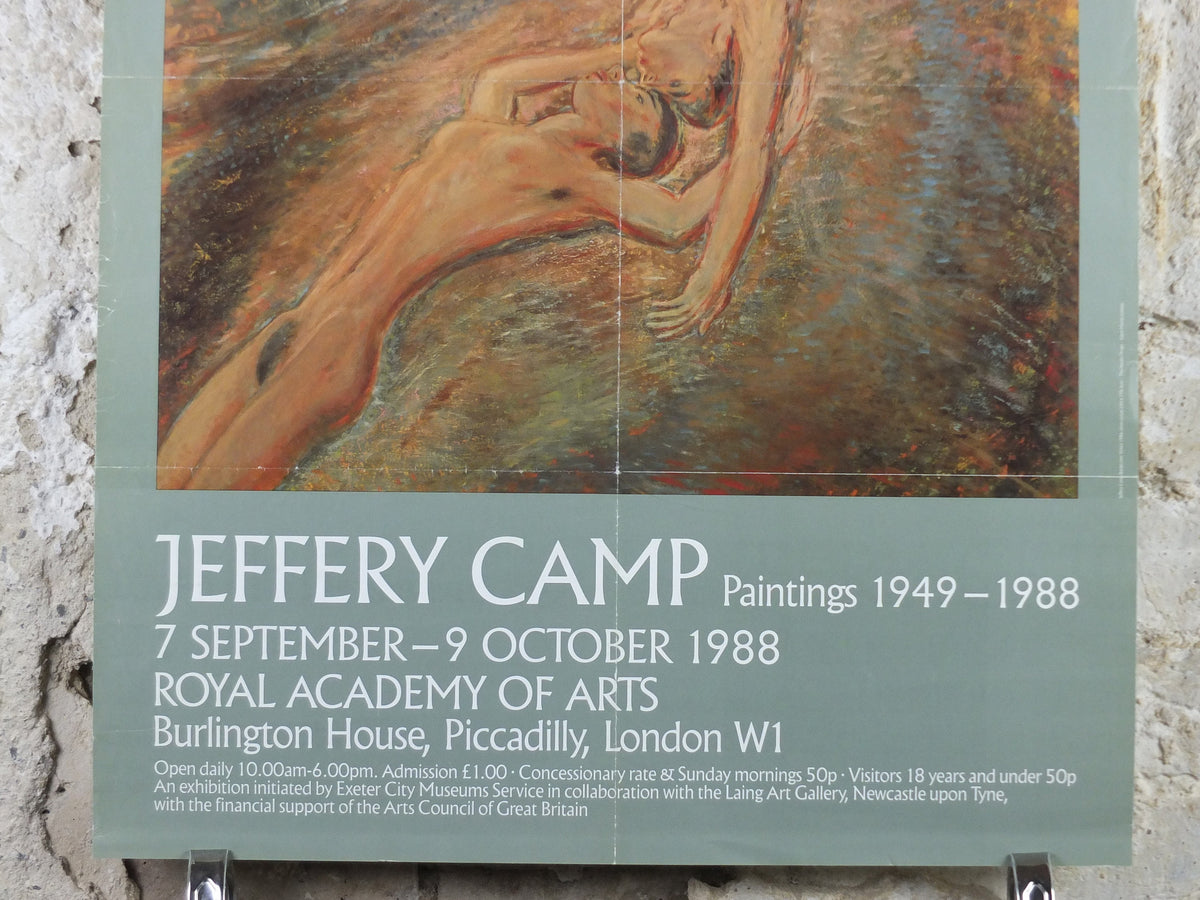 1988 Royal Academy of Arts Poster, Jeffery Camp, "Rocket over Venice" 1986 Impressionist artist gallery exhibition, wall art decor
