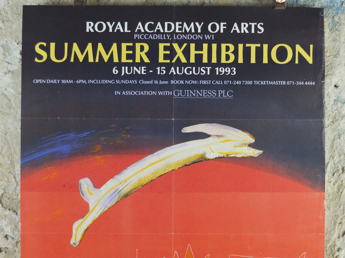 1993 Royal Academy of Arts Poster, Sonia Lawson, "Nice people and leaping Hare" 1993 abstract artist gallery exhibition, wall art decor