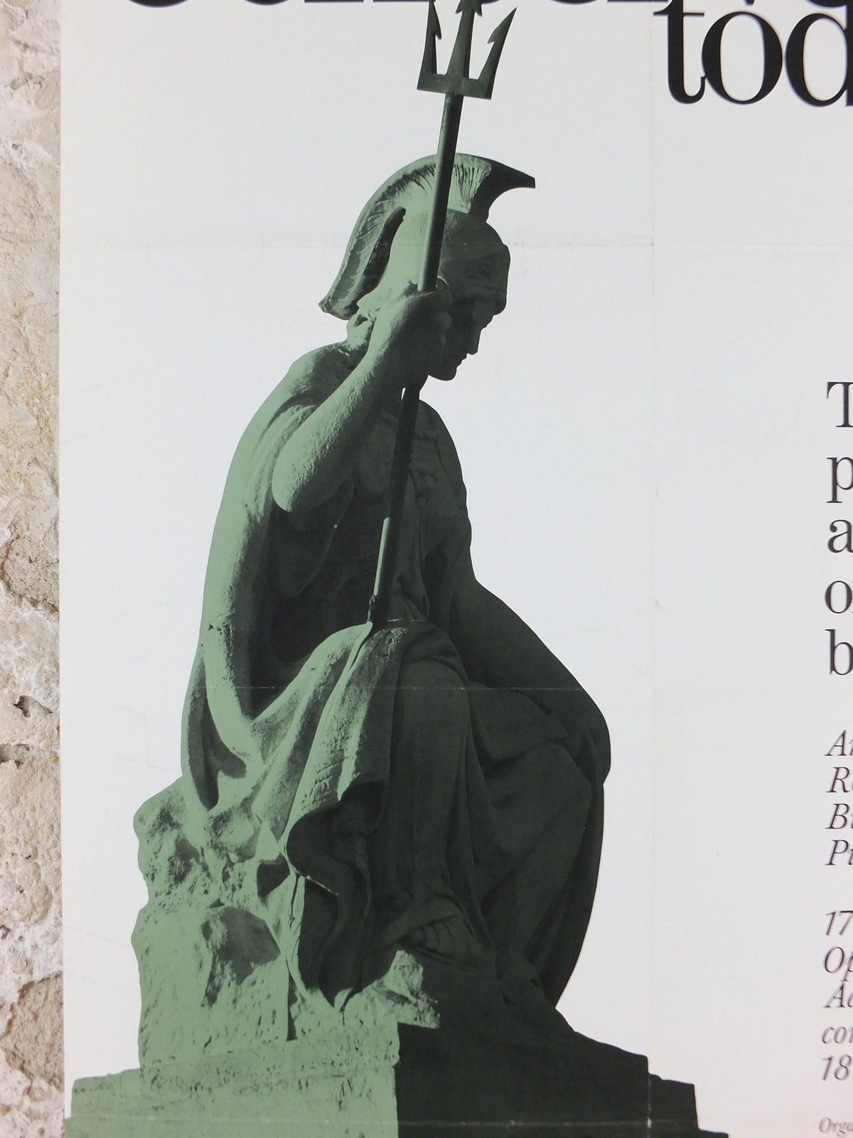 1989 Royal Academy of Arts Poster, Conservation Today, "The Preservation and reuse of Older Buildings" gallery exhibition, wall art decor