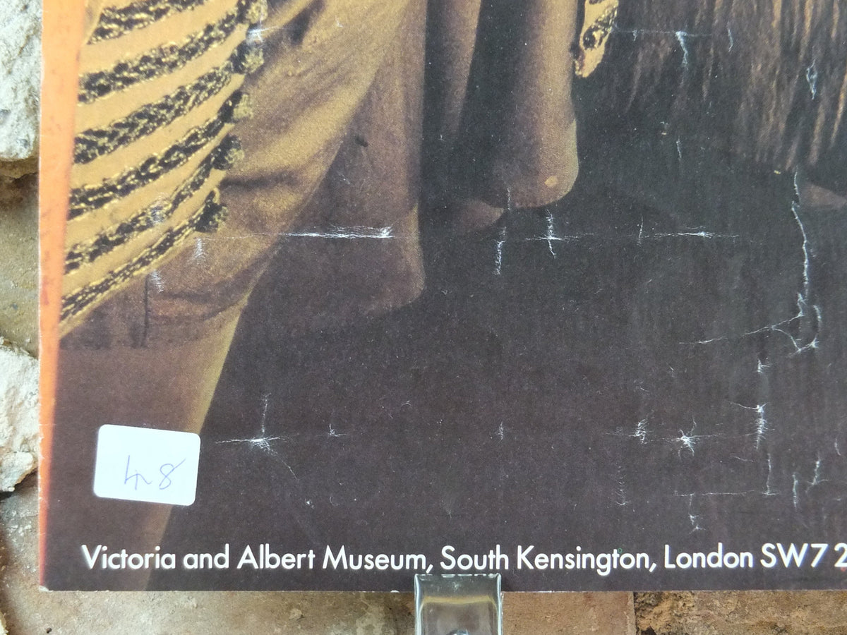 1980s V&A Museum Poster, Four centuries of the art of dressing,Victoria and Albert, gallery exhibition wall art decor