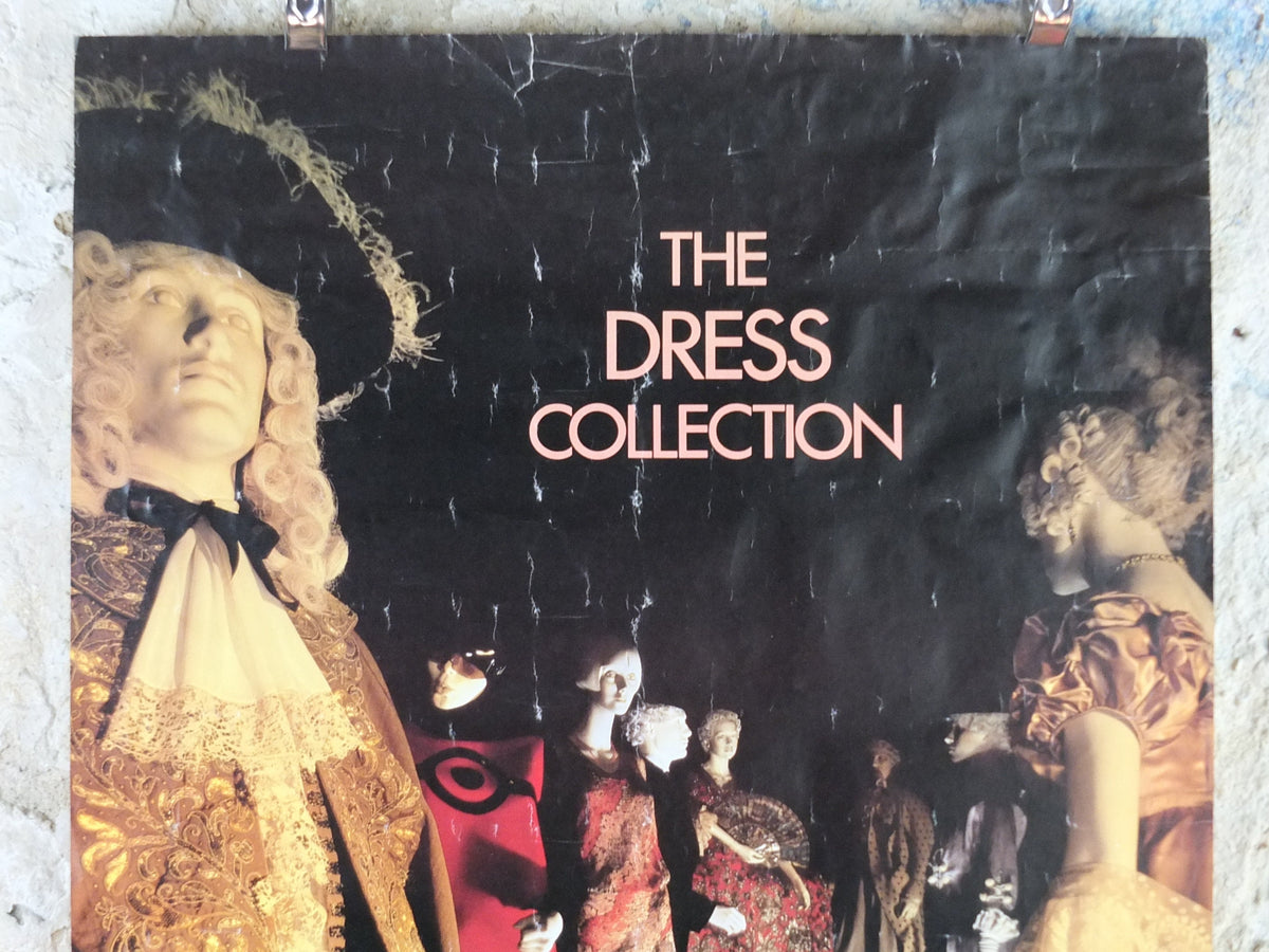 1980s V&A Museum Poster, Four centuries of the art of dressing,Victoria and Albert, gallery exhibition wall art decor