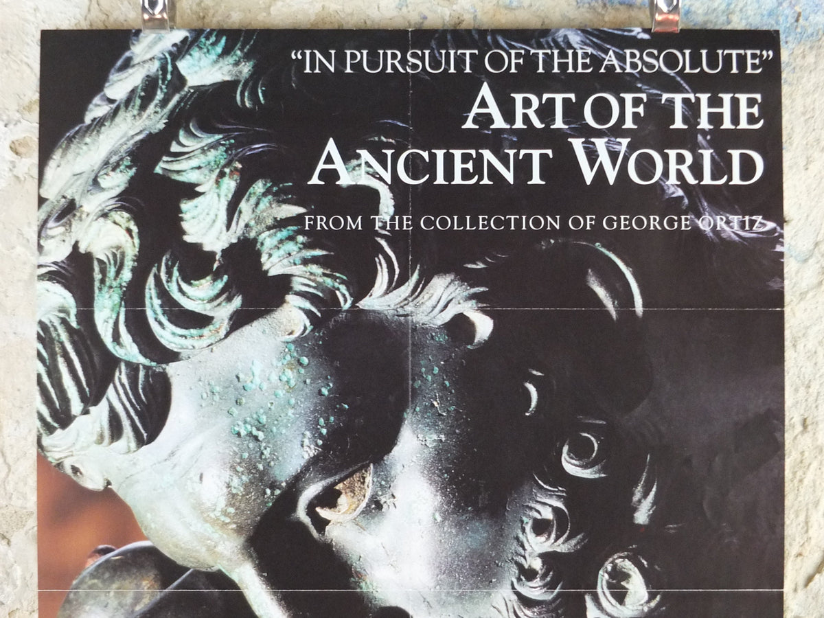 1994 Royal Academy of Arts Poster, Ajax in Bronze 1st Century, "Art of the Ancient World" sculpture gallery exhibition, wall art decor