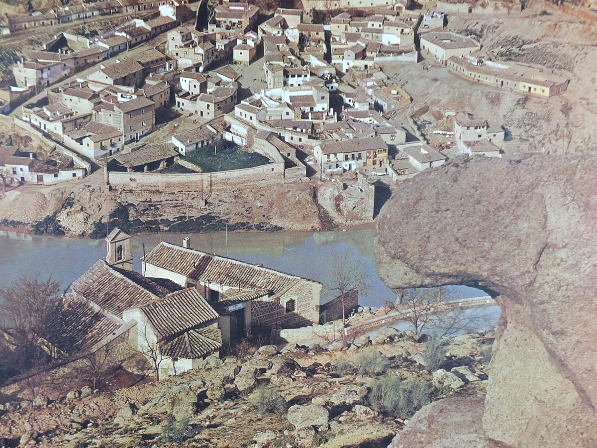 1960s Toledo Travel Poster, Capital of Visigoth Iberia, Vintage Spanish, Spain travel tourism, holiday vacation, wall art decor
