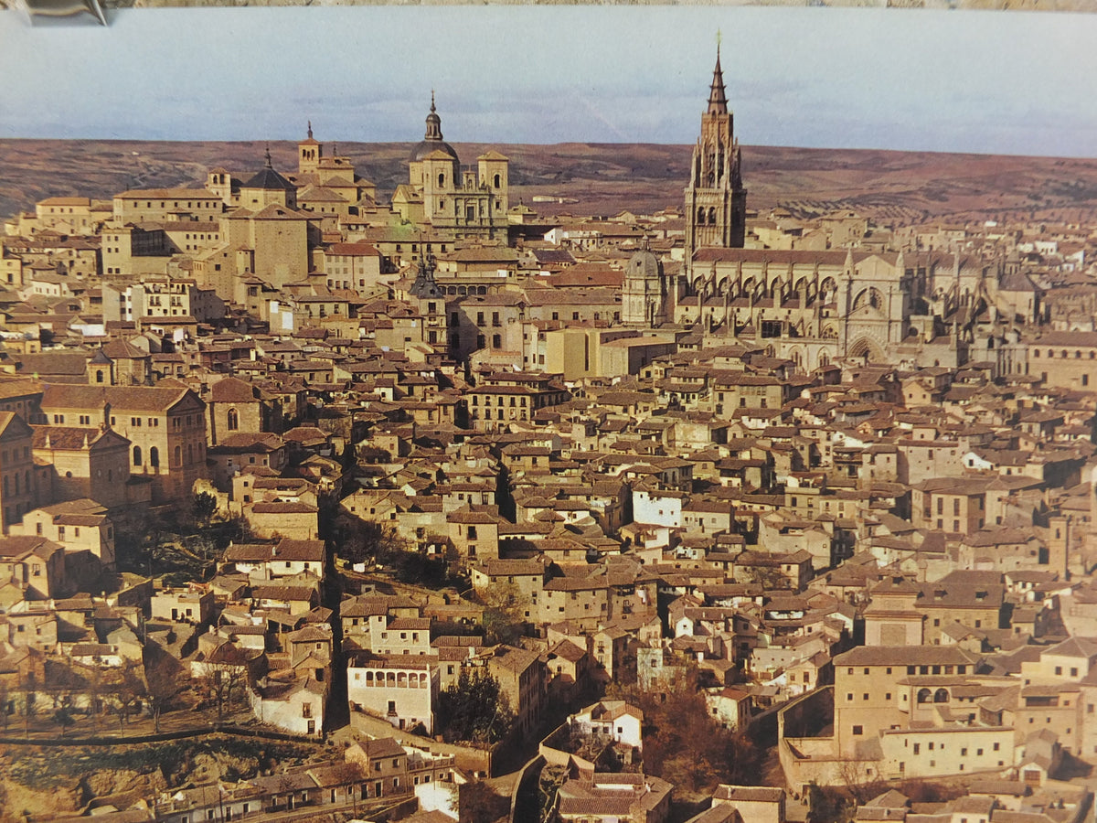 1960s Toledo Travel Poster, Capital of Visigoth Iberia, Vintage Spanish, Spain travel tourism, holiday vacation, wall art decor