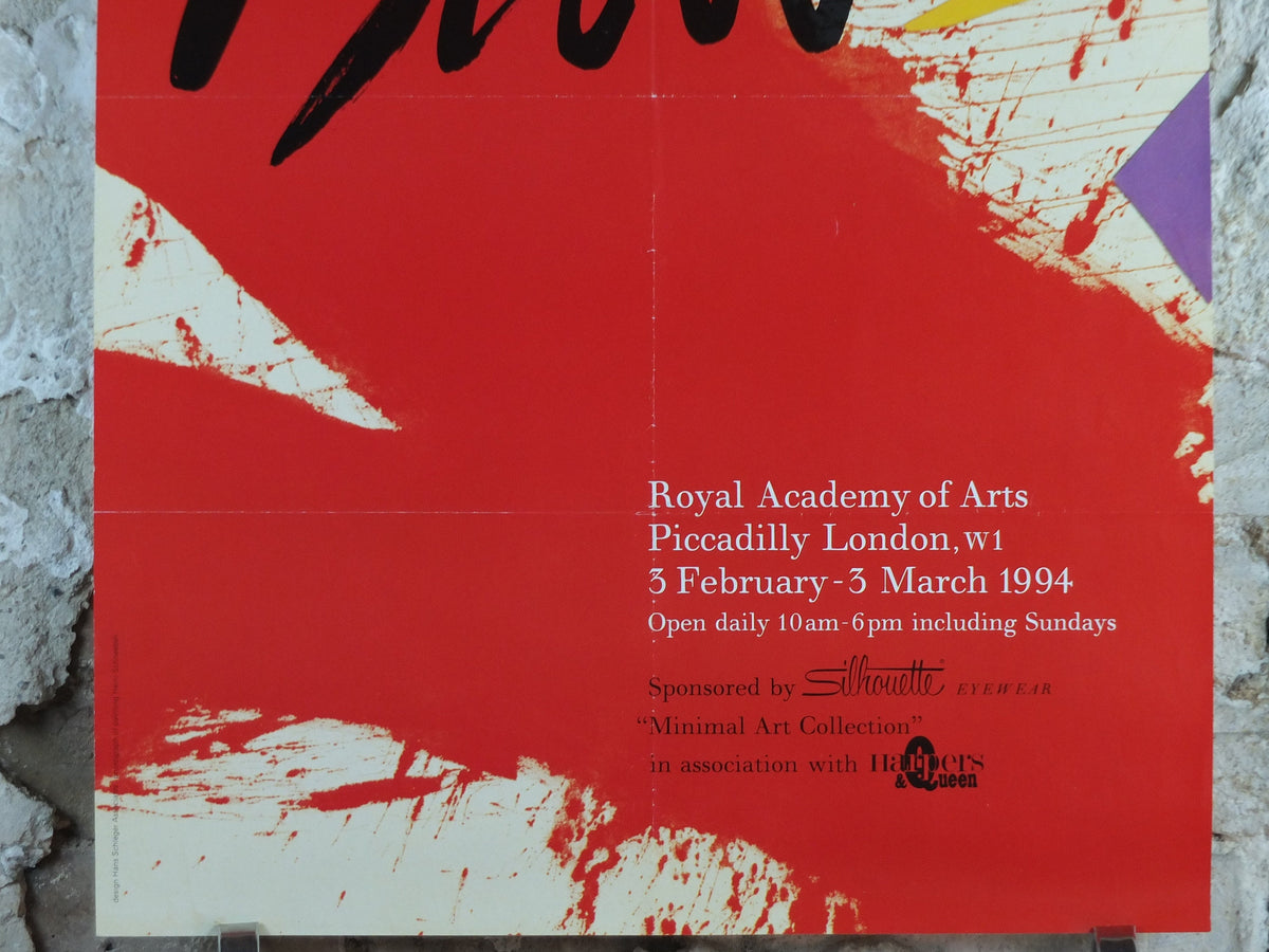 1994 Royal Academy of Arts Poster, Sandra Blow, Vivace II from 1988, abstract art, gallery exhibition, wall art decor