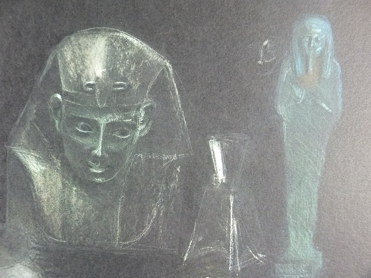 1978 Jim Dine Poster, Still Life Egyptian Objects, Pace Columbus, amazing condition, Pop Art Neo Dada, gallery exhibition, wall art decor