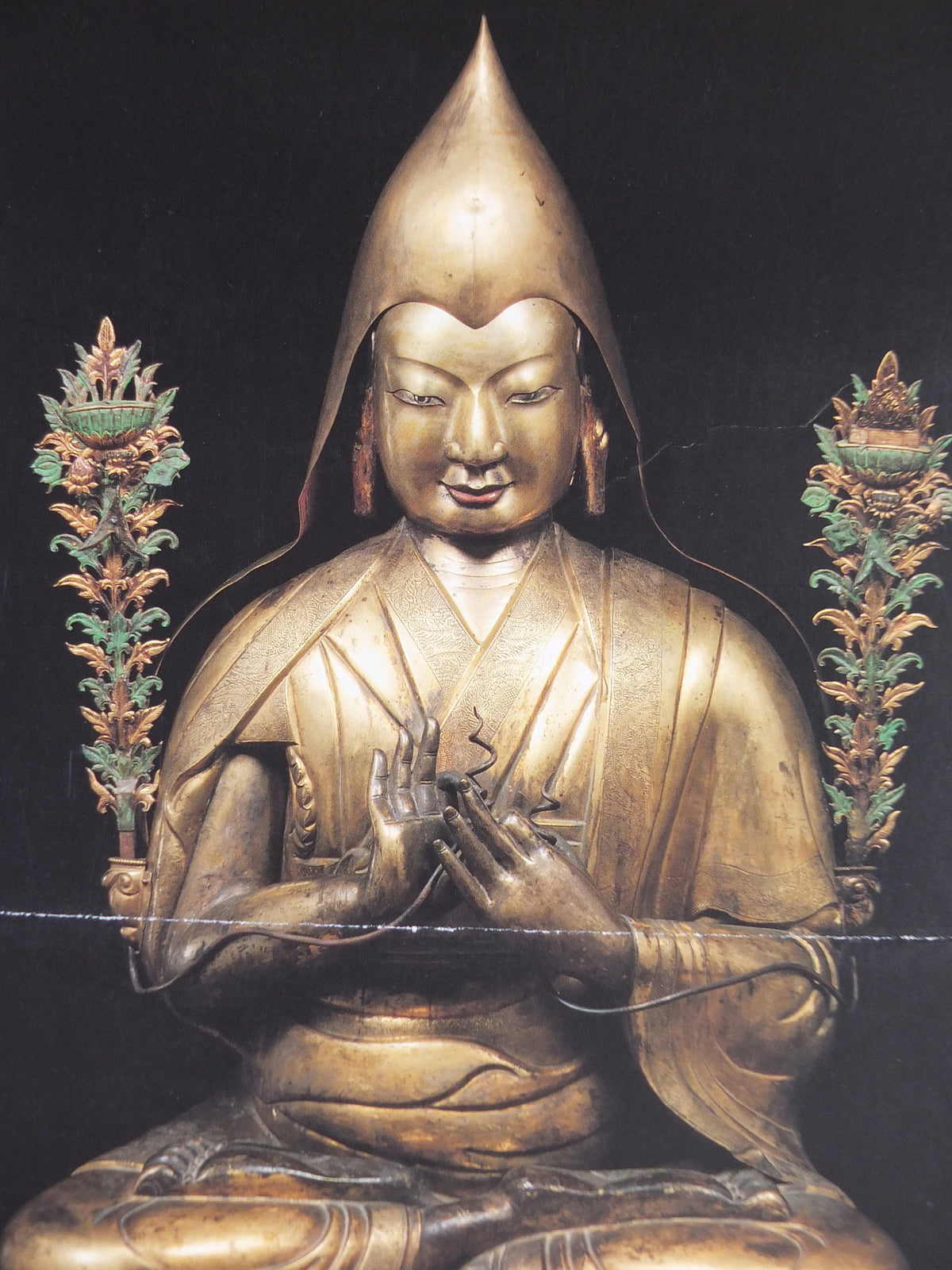 1992 Royal Academy of Arts Poster, The Sacred Art of Tibet, Wisdom and Compassion, Tsong Khapa, gallery exhibition, wall art decor