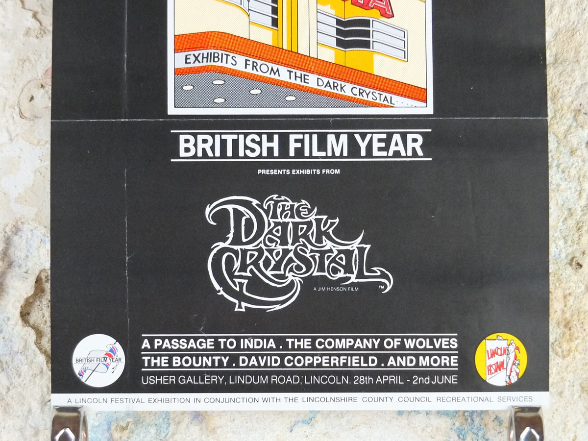1985 British Film Year Poster, The Dark Crystal, British Cinema, wall art film memorabilia decor