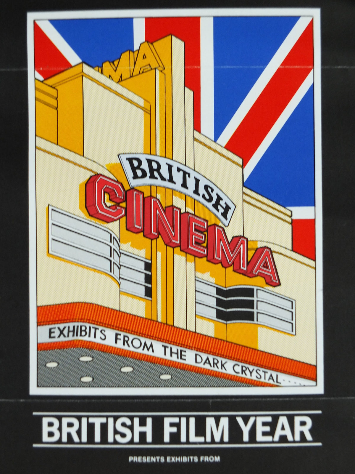1985 British Film Year Poster, The Dark Crystal, British Cinema, wall art film memorabilia decor