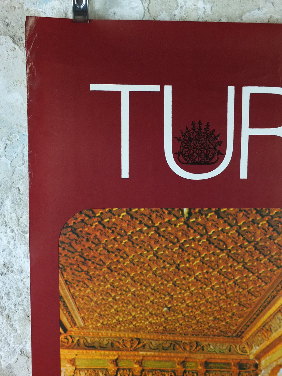 1960s Istanbul Turkey Travel Poster, Harem at Topkapi Palace, Original Turkish, travel tourism, holiday vacation, wall art decor
