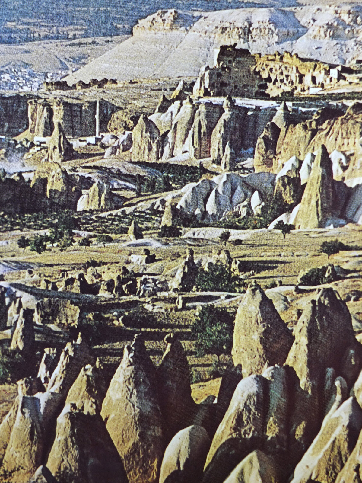 1960s Goreme Valley Turkey Travel Poster, Fairy Chimneys, Original Turkish, travel tourism, holiday vacation, wall art decor