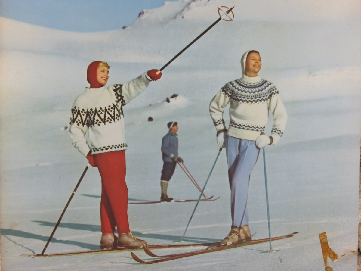 1958 Norway Skiing Poster, Ski and Winter Sports, Norway Travel Association & Norwegian State Railways, tourism vacation wall art decor