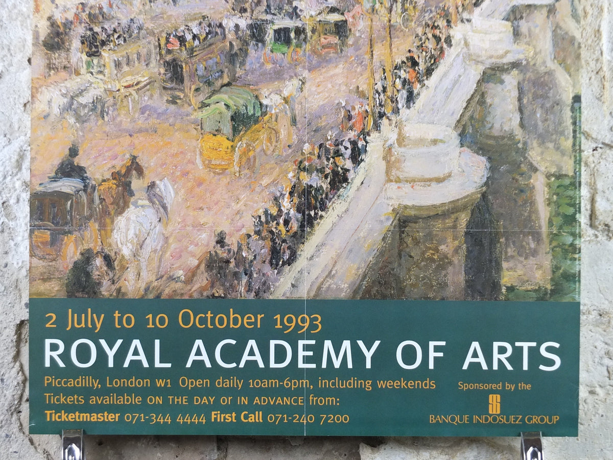 1993 Royal Academy of Arts Poster, Camille Pissarro, "The Afternoon Sun" 1901 Impressionist artist gallery exhibition, wall art decor