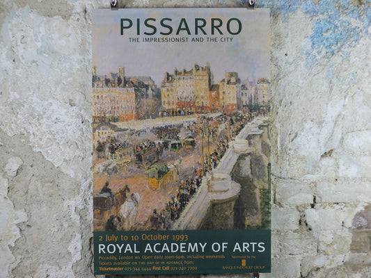1993 Royal Academy of Arts Poster, Camille Pissarro, "The Afternoon Sun" 1901 Impressionist artist gallery exhibition, wall art decor