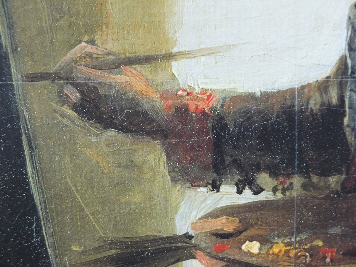 1994 Royal Academy of Arts Poster, Francisco Goya, "Self Portrait in the Studio" 1794 Romanticist artist gallery exhibition, wall art decor