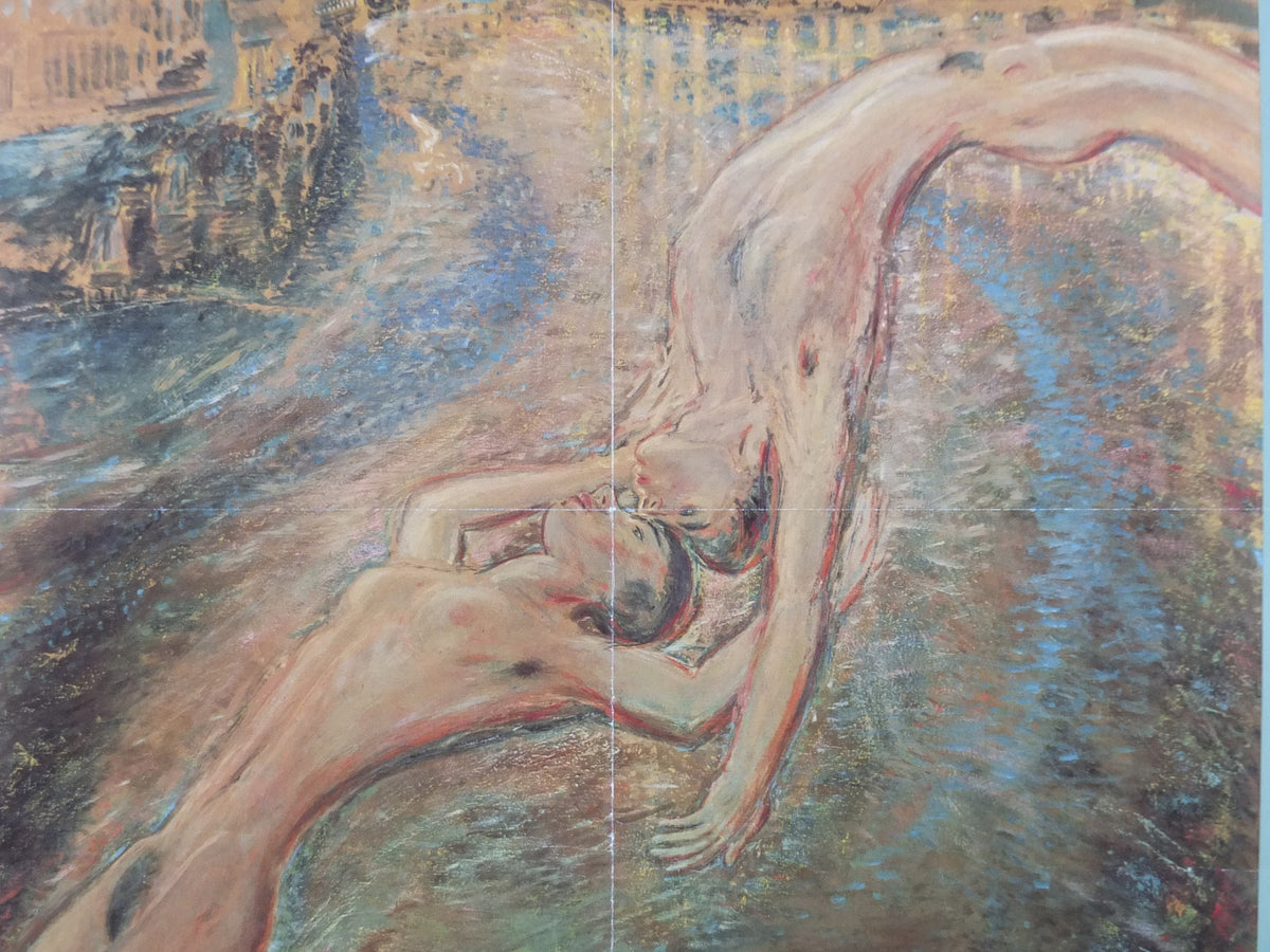 1988 Royal Academy of Arts Poster, Jeffery Camp, "Rocket over Venice" 1986 Impressionist artist gallery exhibition, wall art decor