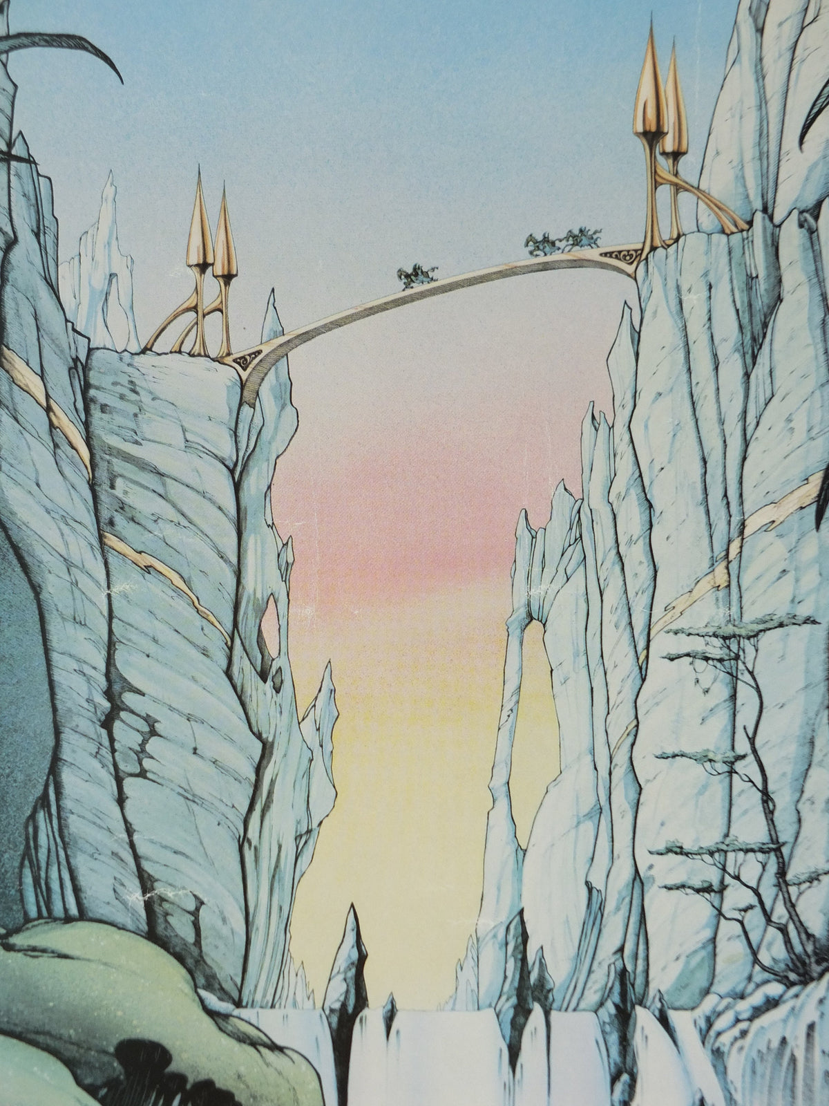 1976 In Search of Forever Poster, epic adventure quest art by Rodney Matthews, Big O Posters, fantasy wall art decor