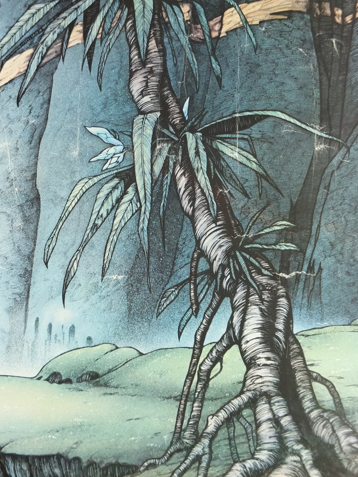 1976 In Search of Forever Poster, epic adventure quest art by Rodney Matthews, Big O Posters, fantasy wall art decor