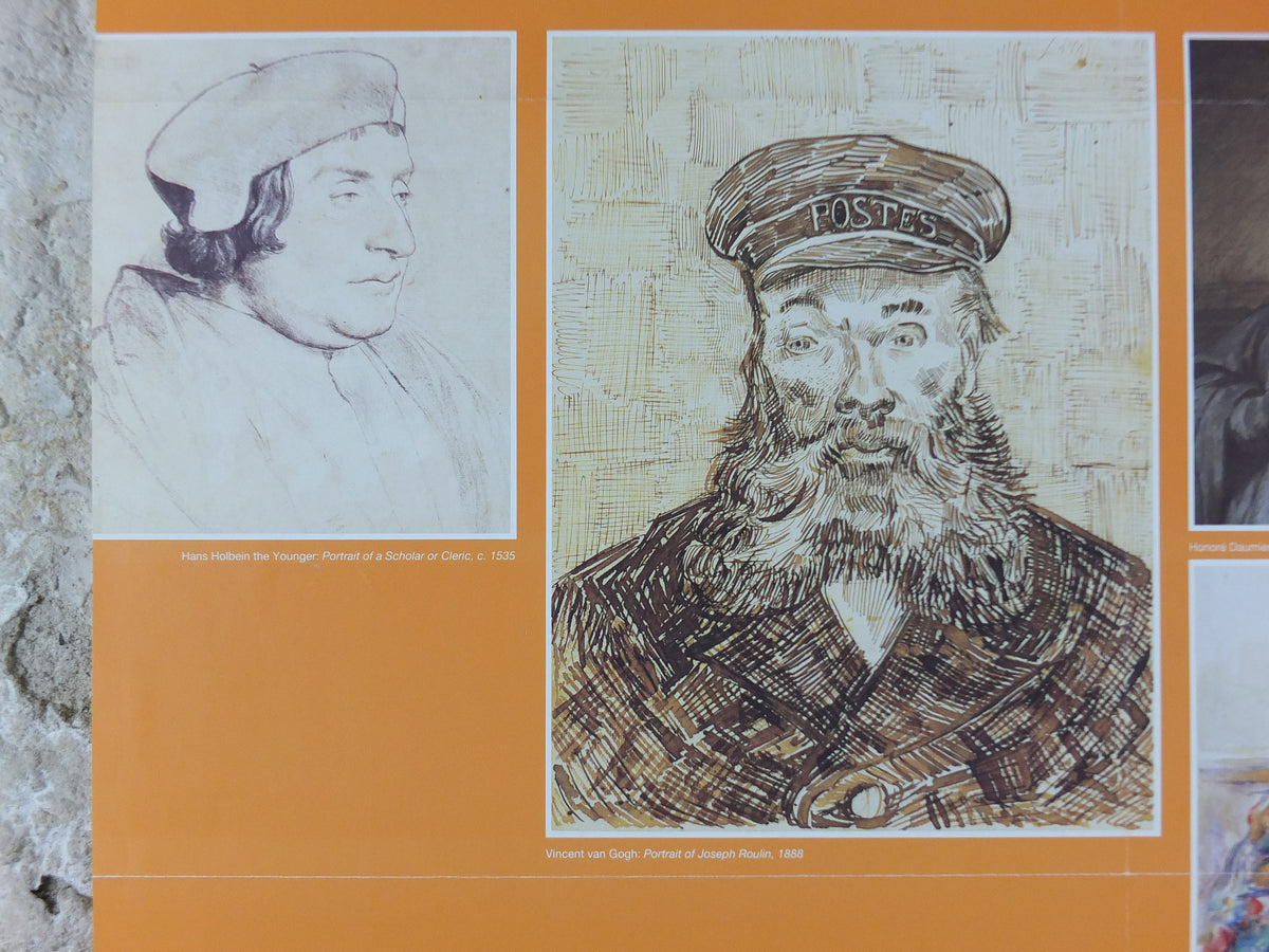 1993 Royal Academy of Arts Poster, The J. Paul Getty Museum, From Leonardo to Van Gogh, Drawings artist gallery exhibition, wall art decor