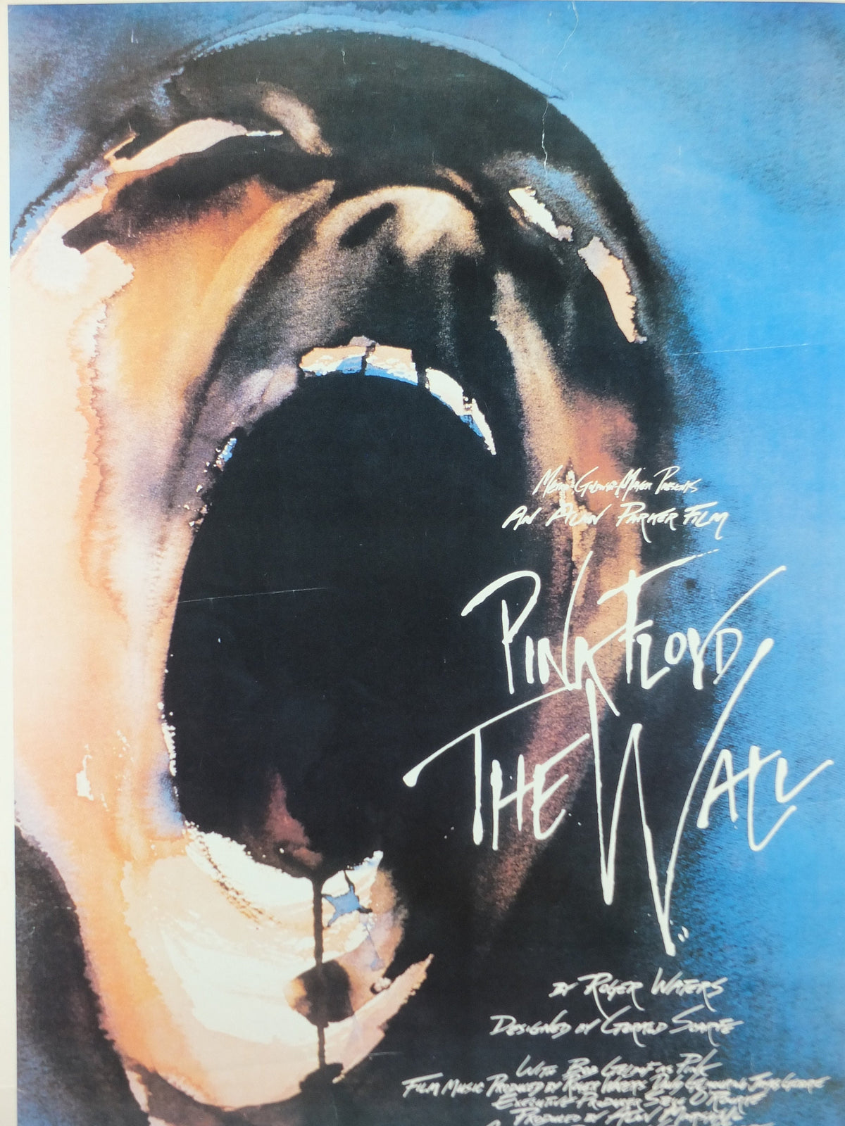 1980s Pink Floyd The Wall Poster, Scream, "Another Brick in the Wall, Part 2" "Run Like Hell" "Comfortably Numb", musical wall art decor