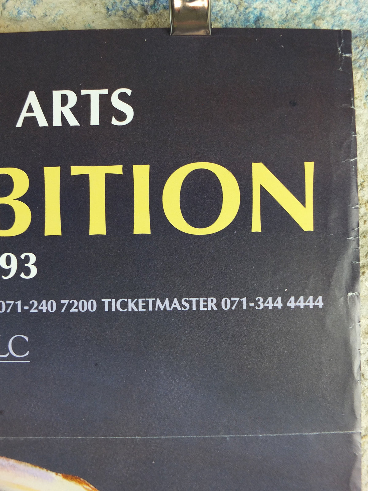 1993 Royal Academy of Arts Poster, Sonia Lawson, "Nice people and leaping Hare" 1993 abstract artist gallery exhibition, wall art decor