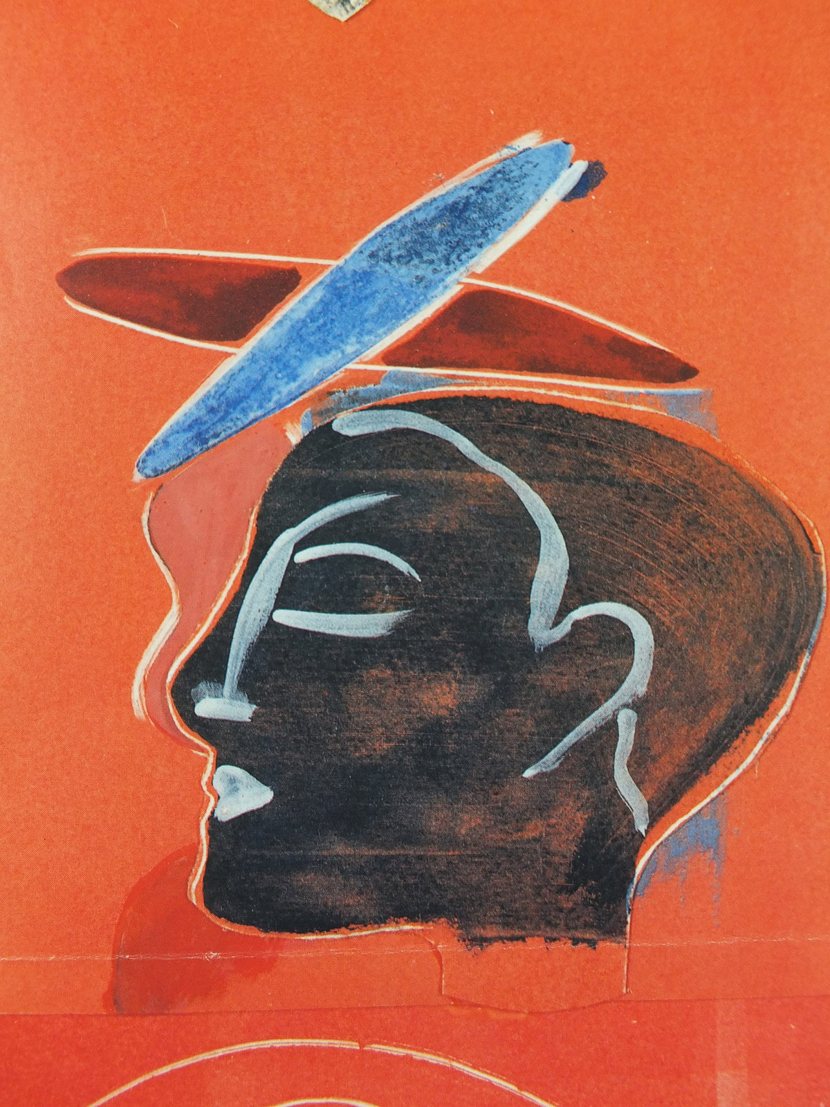 1993 Royal Academy of Arts Poster, Sonia Lawson, "Nice people and leaping Hare" 1993 abstract artist gallery exhibition, wall art decor