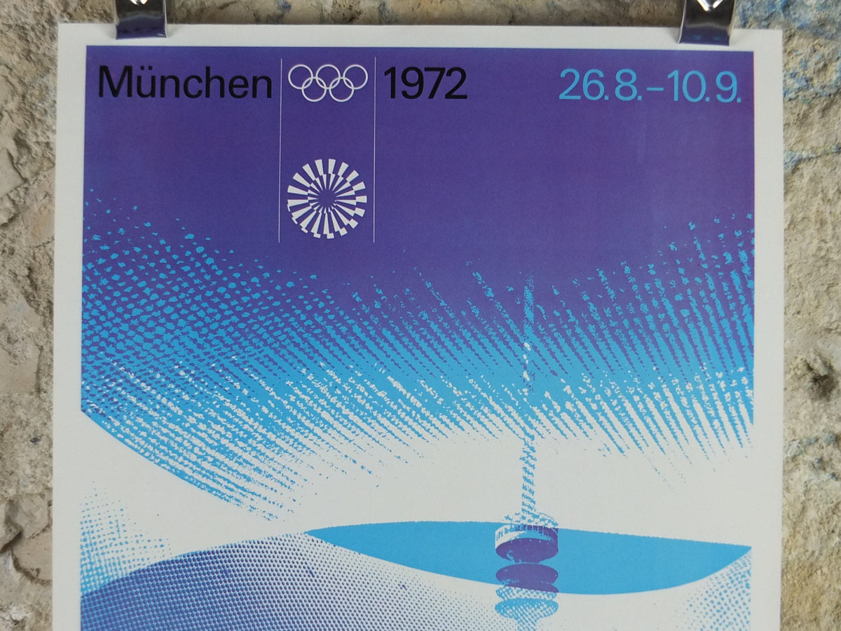 Vintage Olympic Games Munchen Munich 1972 Poster rings sports sport international summer wall art reprint 1970s