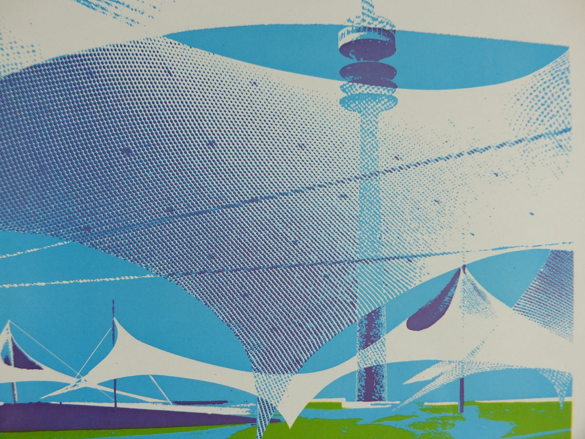 Vintage Olympic Games Munchen Munich 1972 Poster rings sports sport international summer wall art reprint 1970s