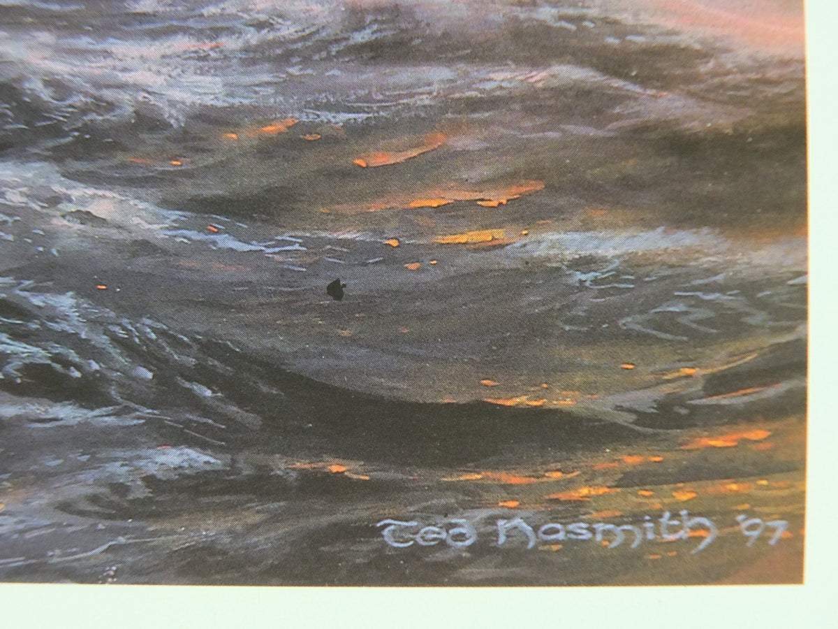 1998 Tolkien Silmarillion Poster, The Flight of the Numenoreans, by Ted Nasmith, Middle Earth pre Lord of the Rings, print wall art decor