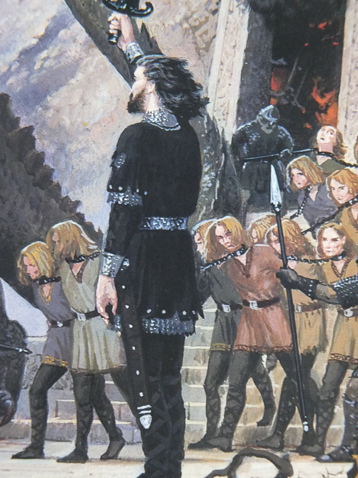 1998 Tolkien Silmarillion Poster, The Sack of Nargothrond, by Ted Nasmith, Middle Earth pre Lord of the Rings, print wall art decor