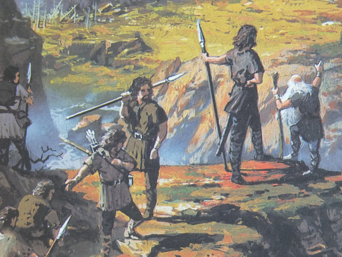 1998 Tolkien Silmarillion Poster, Turin at Amon Rudh, by Ted Nasmith, Middle Earth pre Lord of the Rings, print wall art decor