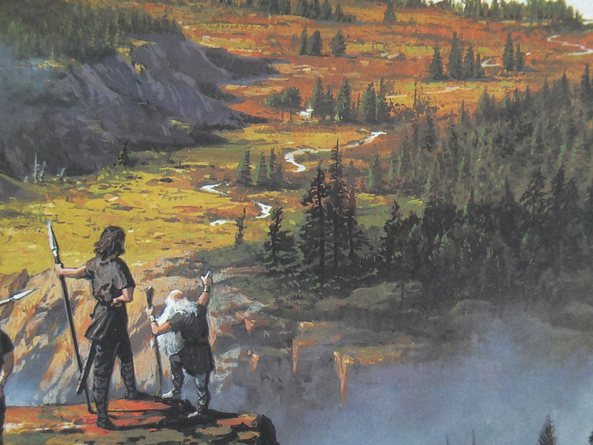 1998 Tolkien Silmarillion Poster, Turin at Amon Rudh, by Ted Nasmith, Middle Earth pre Lord of the Rings, print wall art decor