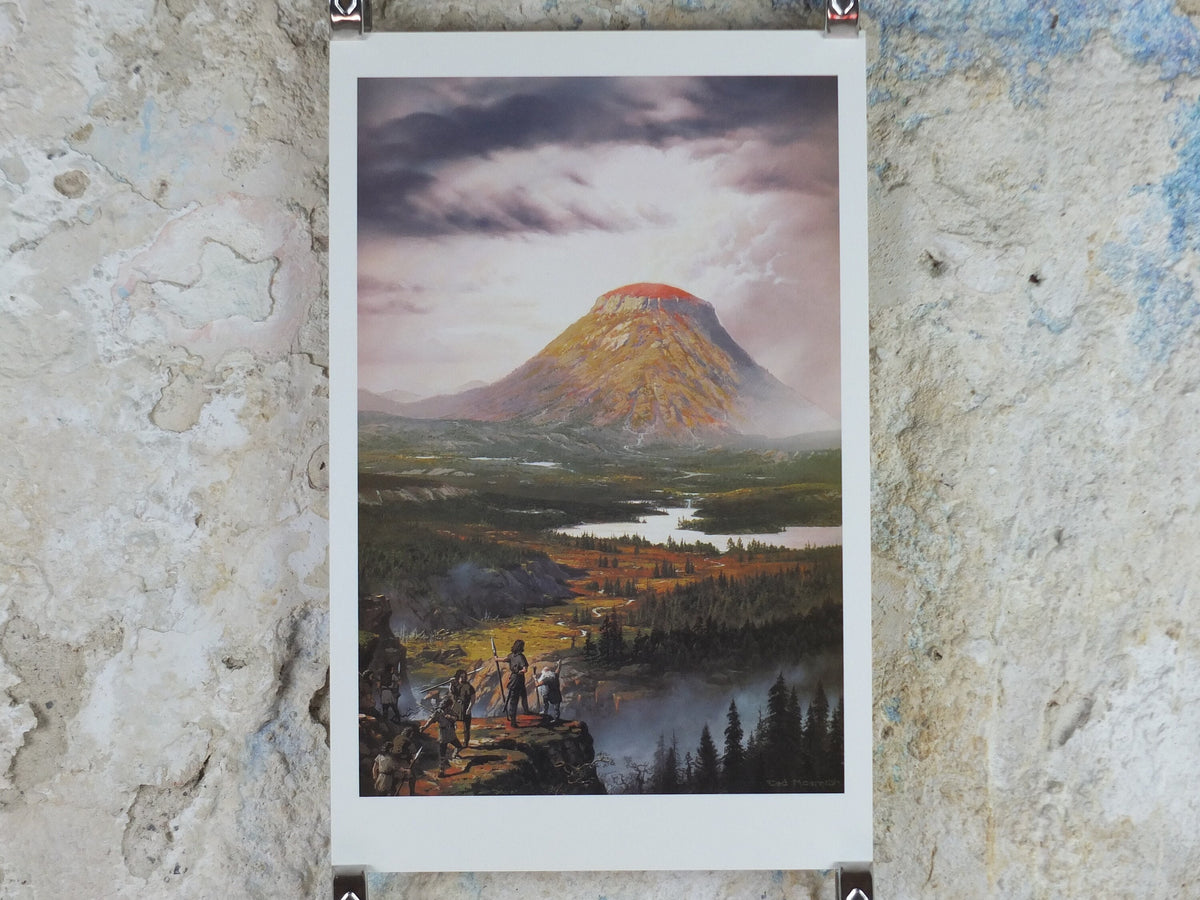 1998 Tolkien Silmarillion Poster, Turin at Amon Rudh, by Ted Nasmith, Middle Earth pre Lord of the Rings, print wall art decor