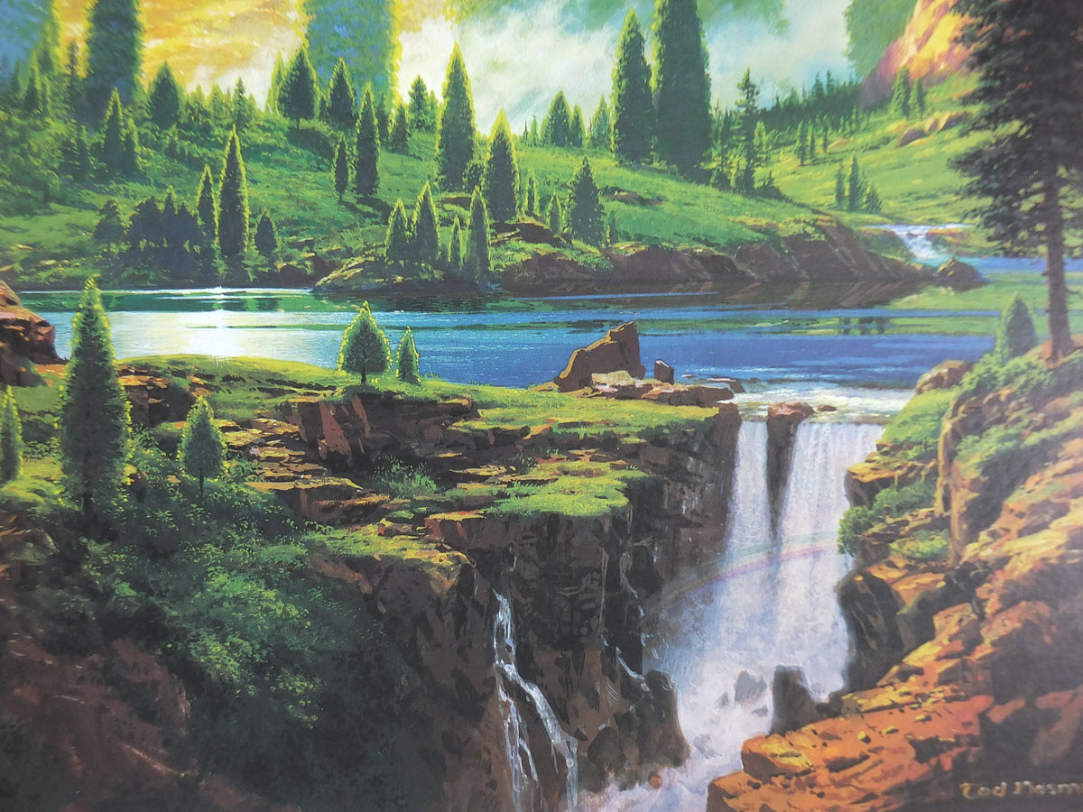 1998 Tolkien Silmarillion Poster, The Lamp of the Valar, by Ted Nasmith, Middle Earth pre Lord of the Rings, print wall art decor
