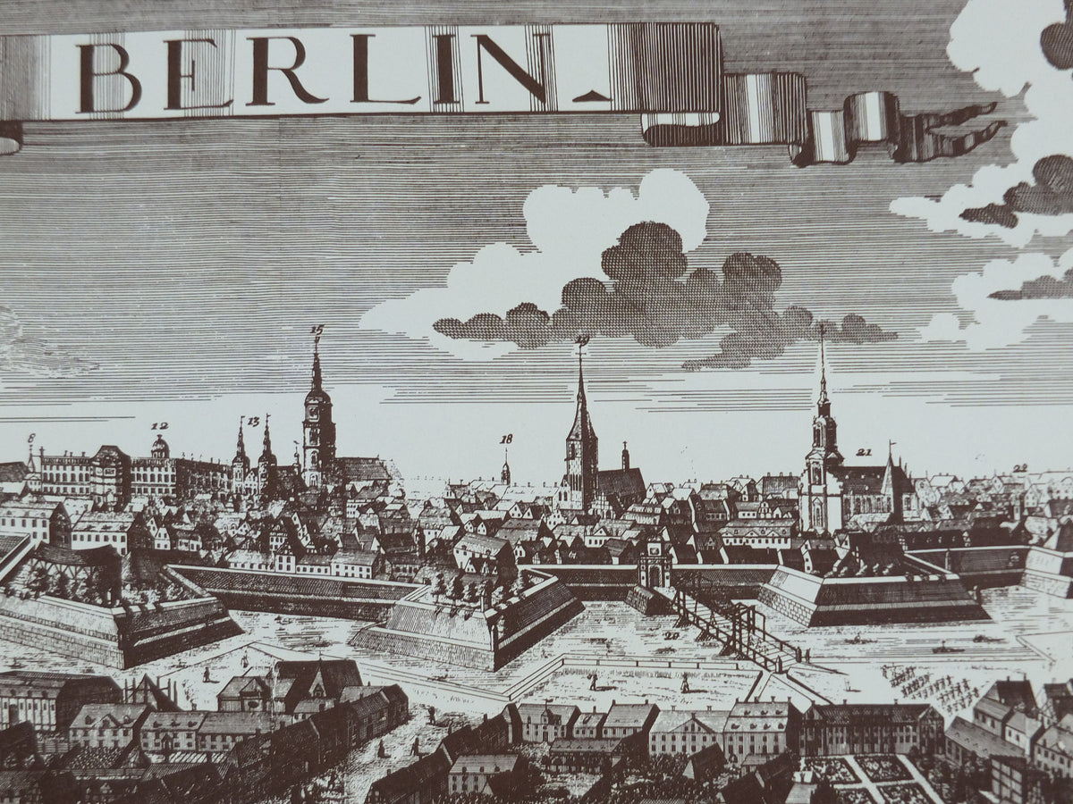 1980s DDR East Berlin Poster, Museums in Berlin, The Capital City of the DDR, travel tourism holiday vacation wall art decor