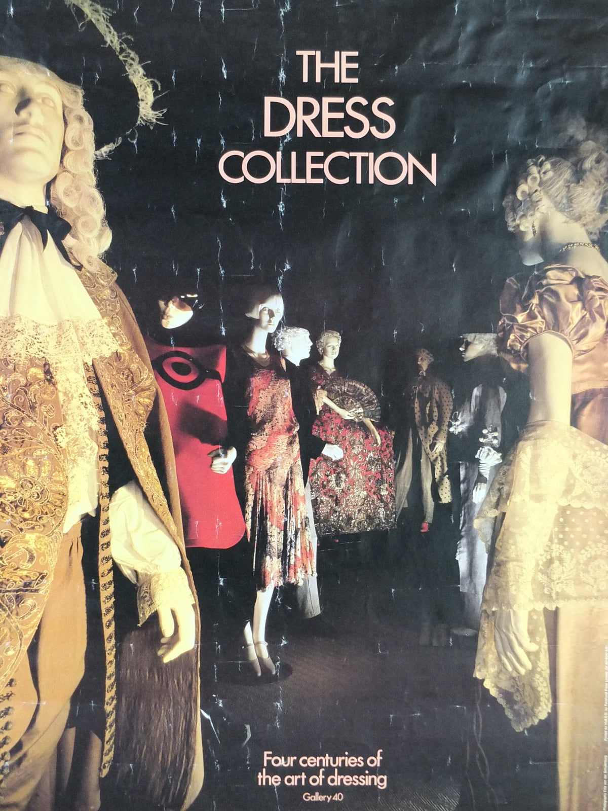 1980s V&A Museum Poster, Four centuries of the art of dressing,Victoria and Albert, gallery exhibition wall art decor