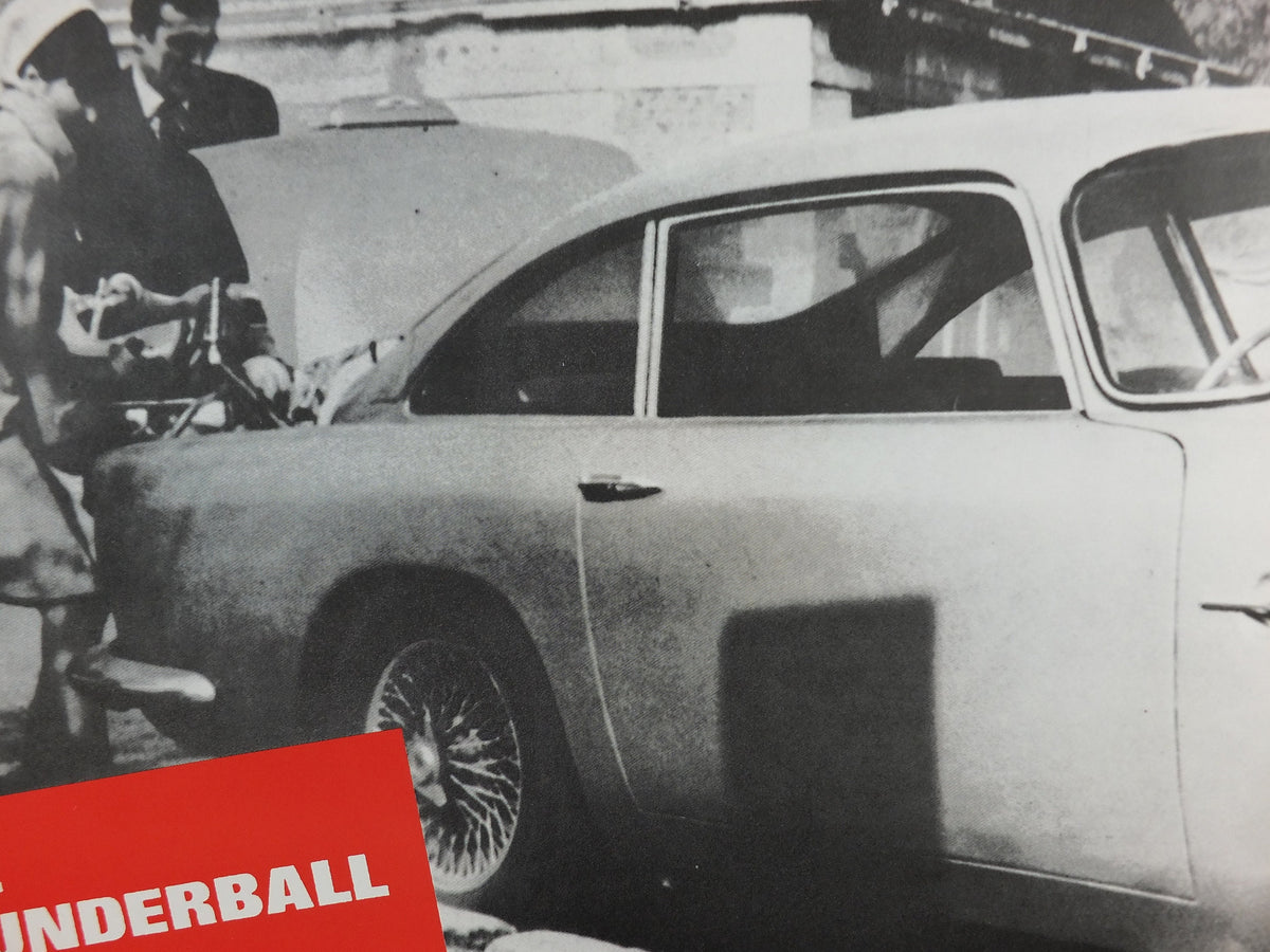 Limited Edition "Bond drives an Aston Martin" Poster, DB5 Thunderball, 234 of 400, 007 James Bond, Sean Connery, Ian Fleming, wall art decor