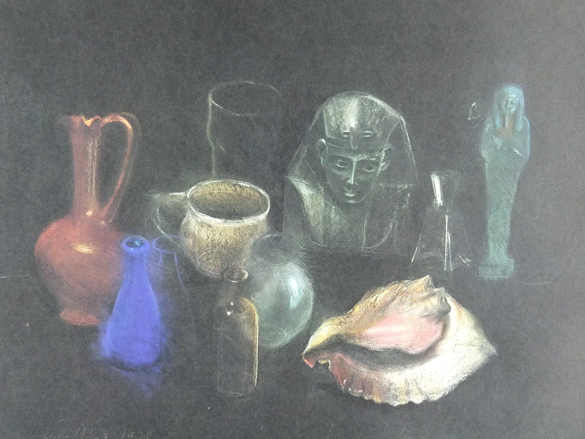 1978 Jim Dine Poster, Still Life Egyptian Objects, Pace Columbus, amazing condition, Pop Art Neo Dada, gallery exhibition, wall art decor