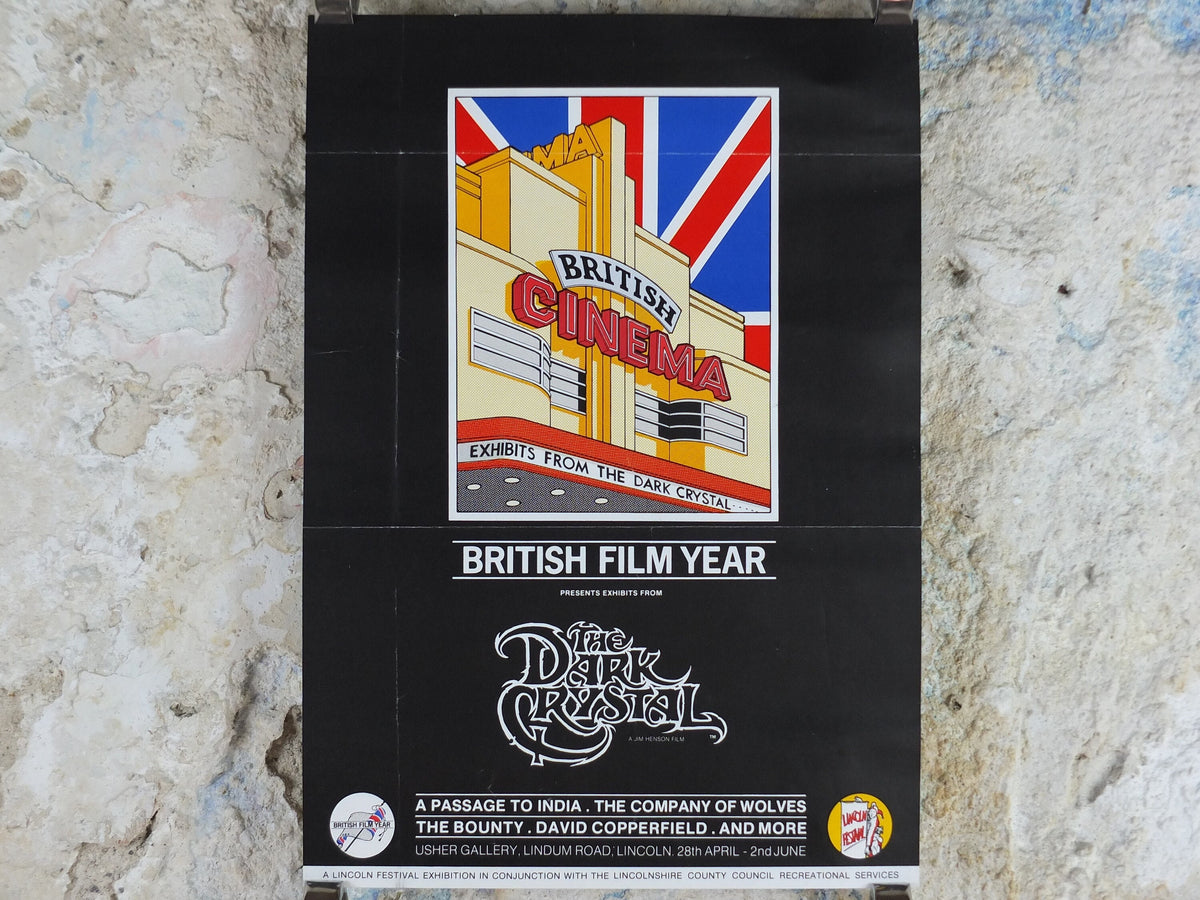 1985 British Film Year Poster, The Dark Crystal, British Cinema, wall art film memorabilia decor