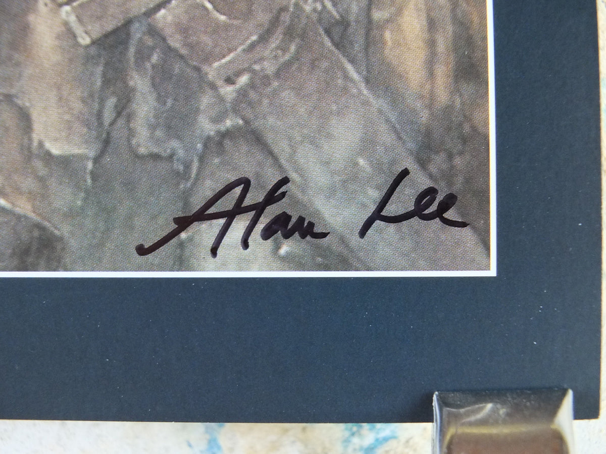 Signed Tolkien Goblins and Orcs Poster, signed by Alan Lee, Lord of the Rings, Gorbag and Shagrat, illustration print wall art decor 1999