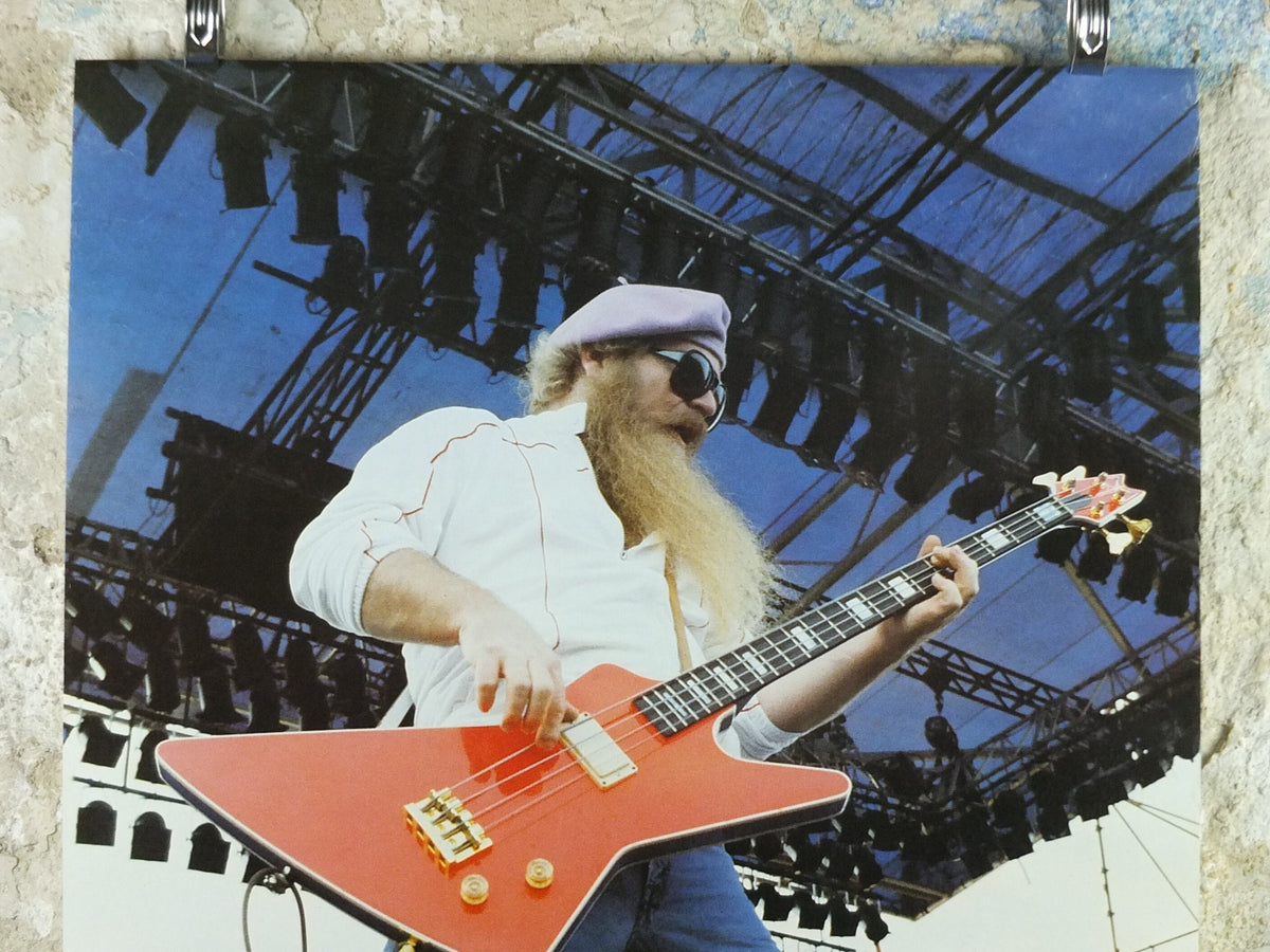 1984 ZZ Top Poster, licenced to Anabas AA136, blues hard rock, band music, wall art decor