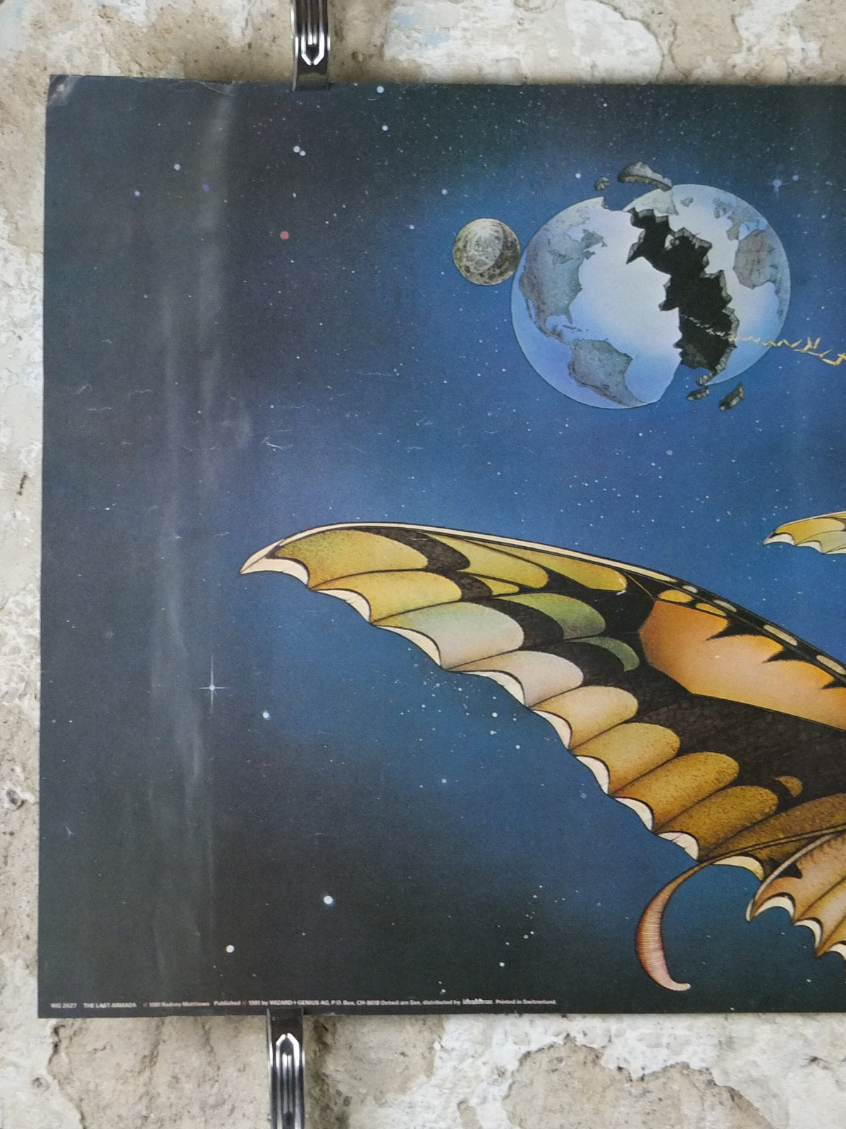 1981 The Last Armada Poster, epic adventure quest art by Rodney Matthews, Wizard and Genius Posters, fantasy wall art decor