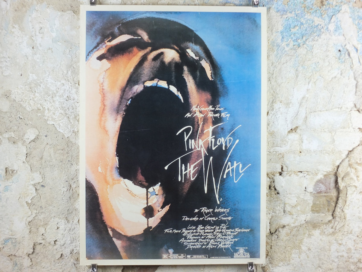 1980s Pink Floyd The Wall Poster, Scream, "Another Brick in the Wall, Part 2" "Run Like Hell" "Comfortably Numb", musical wall art decor