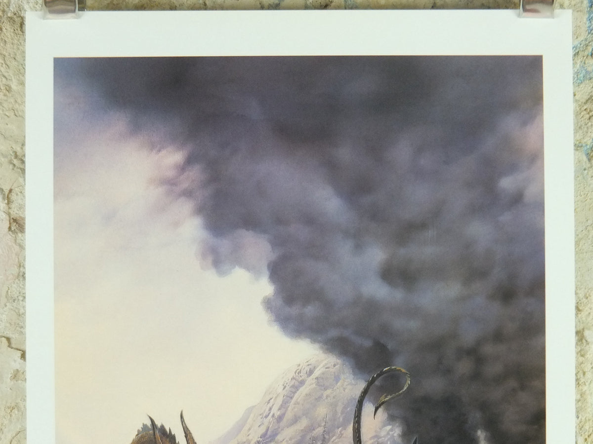 1998 Tolkien Silmarillion Poster, The Sack of Nargothrond, by Ted Nasmith, Middle Earth pre Lord of the Rings, print wall art decor