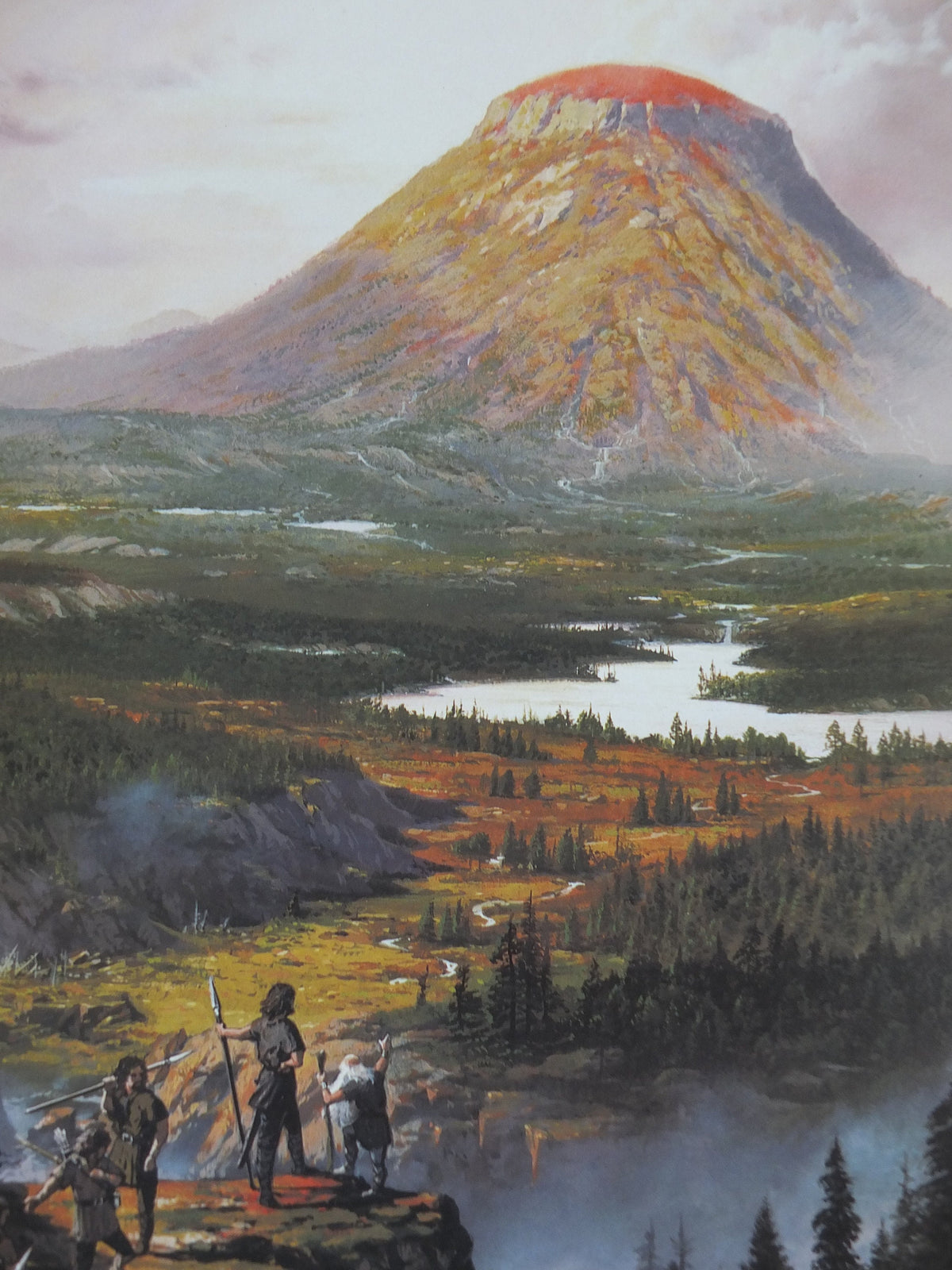 1998 Tolkien Silmarillion Poster, Turin at Amon Rudh, by Ted Nasmith, Middle Earth pre Lord of the Rings, print wall art decor