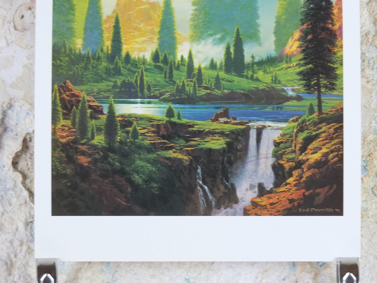 1998 Tolkien Silmarillion Poster, The Lamp of the Valar, by Ted Nasmith, Middle Earth pre Lord of the Rings, print wall art decor