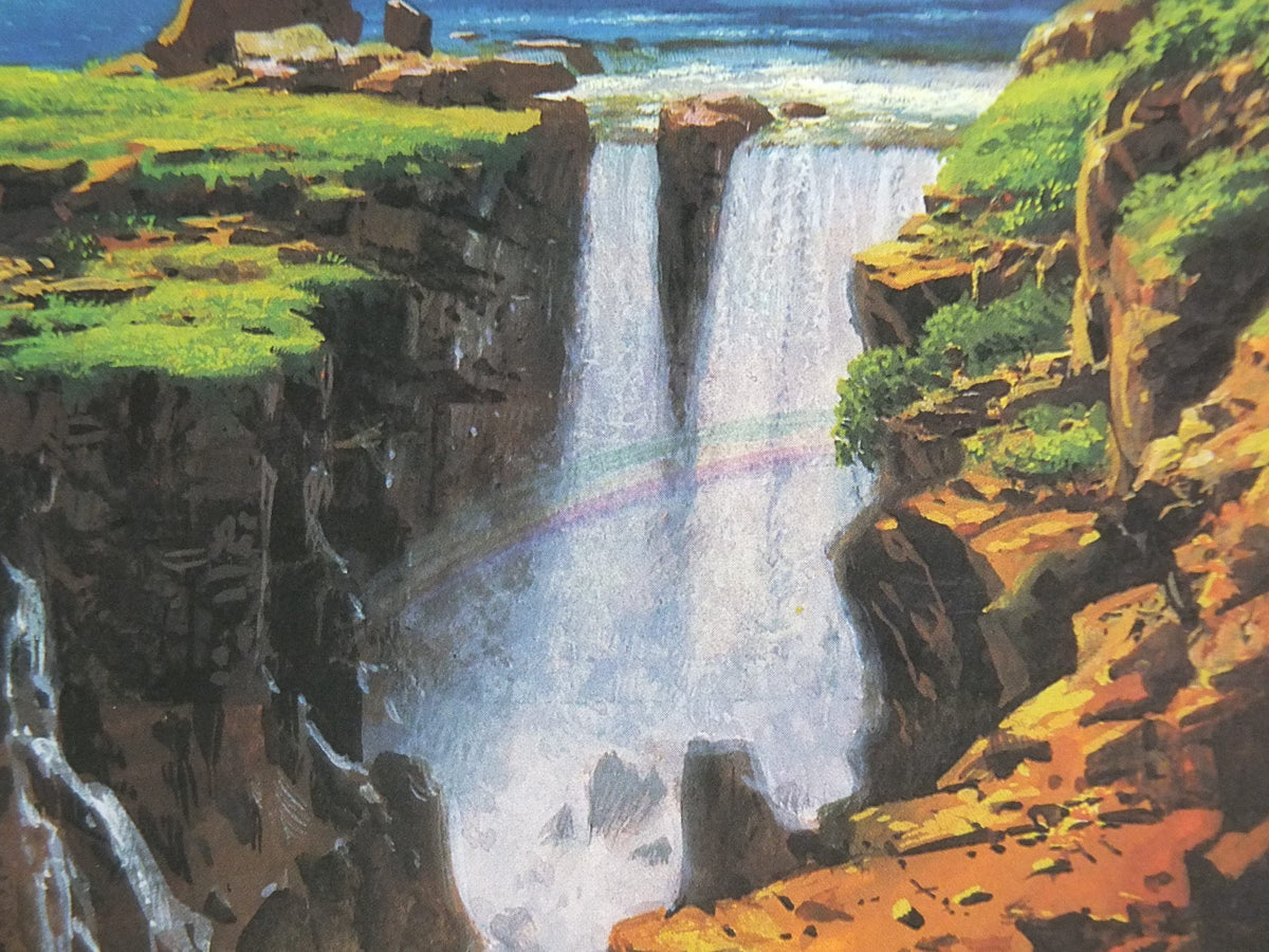 1998 Tolkien Silmarillion Poster, The Lamp of the Valar, by Ted Nasmith, Middle Earth pre Lord of the Rings, print wall art decor