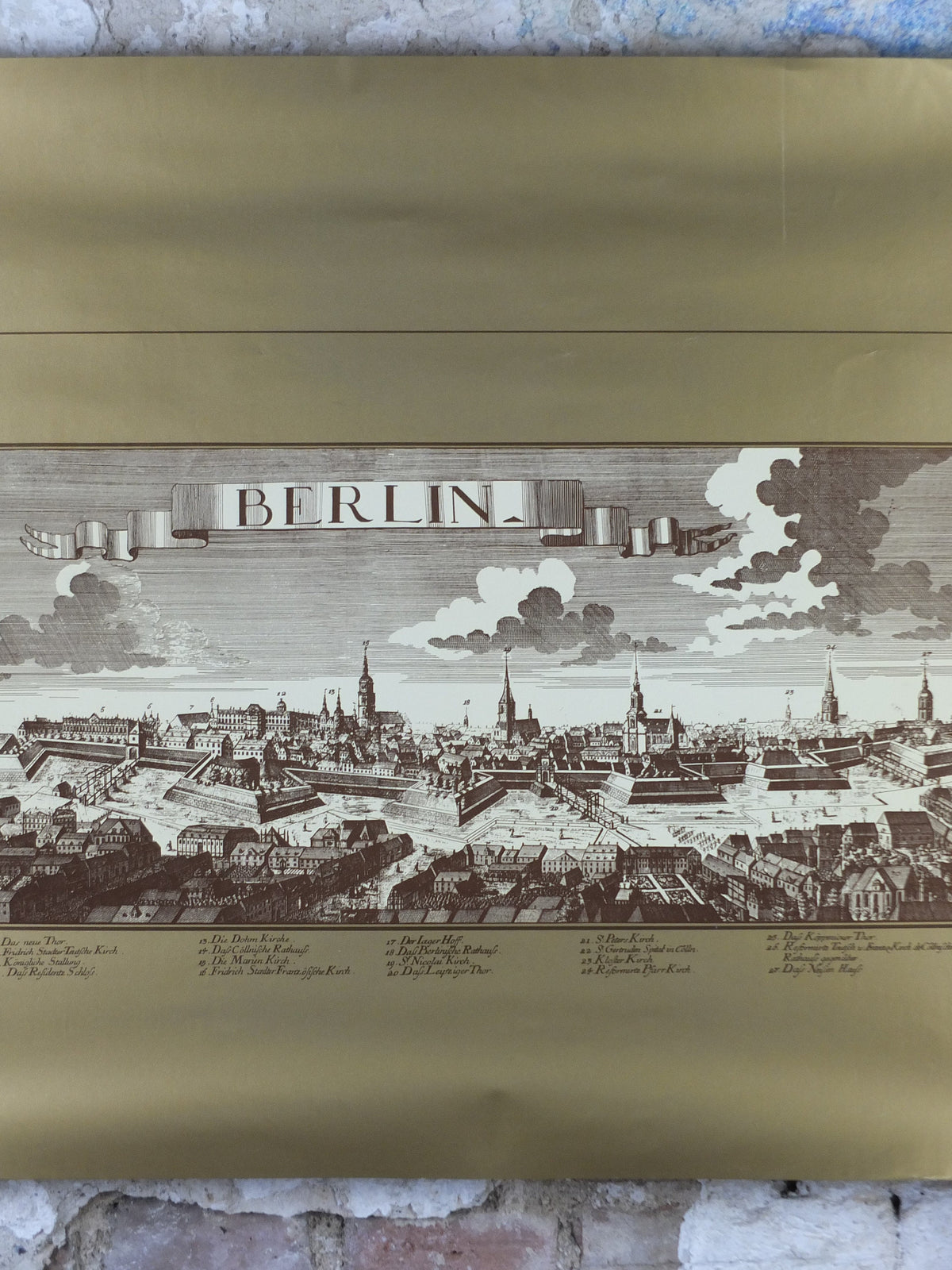 1980s DDR East Berlin Poster, Museums in Berlin, The Capital City of the DDR, travel tourism holiday vacation wall art decor